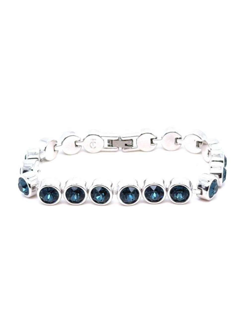 Touchstone Crystal Deep Blue Bead Bracelet